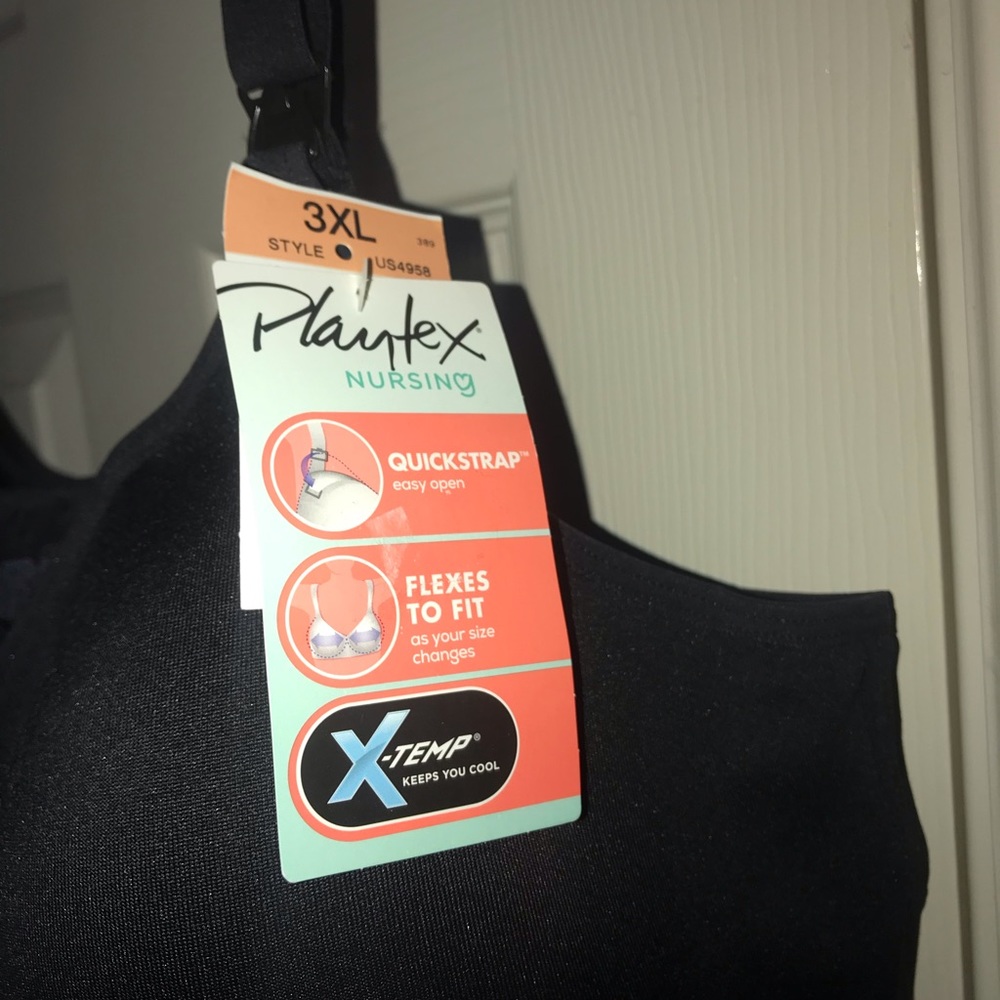 Playtex nursing bra 3 x black